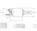 AS-PL Elektromagnetick spna startru APL SS5306(MITSUBISHI), SS5306(MITSUBISHI)