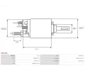 AS-PL Elektromagnetický spínač startéru APL SS6140S, SS6140S