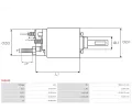 AS-PL Elektromagnetický spínač startéru APL SS9043, SS9043