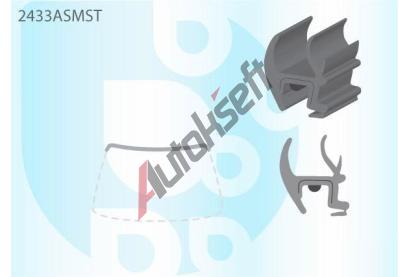 PILKINGTON Vrchn bauset (lita) elnho okna AS 2433ASMST, 2433ASMST