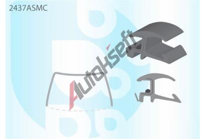 PILKINGTON Bauset (lišta) čelního okna AS 2437ASMC, 2437ASMC PILKINGTON Bauset (lišta) čelního okna AS 2437ASMC, 2437ASMC