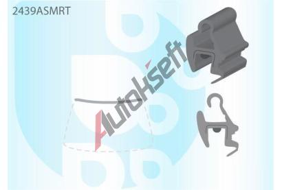 PILKINGTON Vrchní bauset (lišta) čelního okna AS 2439ASMRT, 2439ASMRT PILKINGTON Vrchní bauset (lišta) čelního okna AS 2439ASMRT, 2439ASMRT