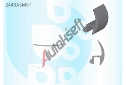 PILKINGTON Vrchn bauset (lita) elnho okna AS 2443ASMST, 2443ASMST