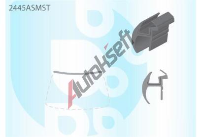 PILKINGTON Vrchní bauset (lišta) čelního okna AS 2445ASMST, 2445ASMST PILKINGTON Vrchní bauset (lišta) čelního okna AS 2445ASMST, 2445ASMST