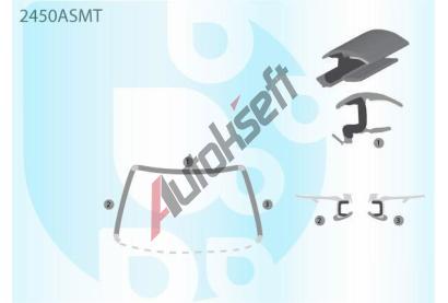 PILKINGTON Bauset (lita) elnho okna AS 2450ASMT, 2450ASMT