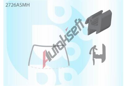 PILKINGTON Bauset (lita) elnho okna AS 2726ASMH, 2726ASMH