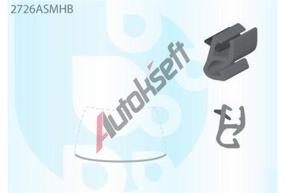 PILKINGTON Spodn bauset (lita) elnho okna AS 2726ASMHB, 2726ASMHB