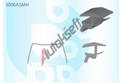 PILKINGTON Bauset (lita) elnho okna AS 3006ASMH, 3006ASMH