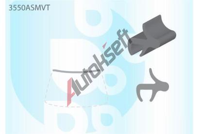 PILKINGTON Vrchn bauset (lita) elnho okna AS 3550ASMVT, 3550ASMVT
