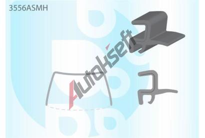 PILKINGTON Bauset (lita) elnho okna AS 3556ASMH, 3556ASMH