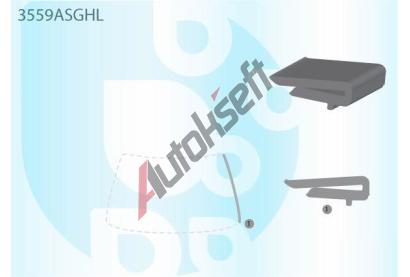 PILKINGTON L bauset (lita) elnho okna AS 3559ASGHL, 3559ASGHL