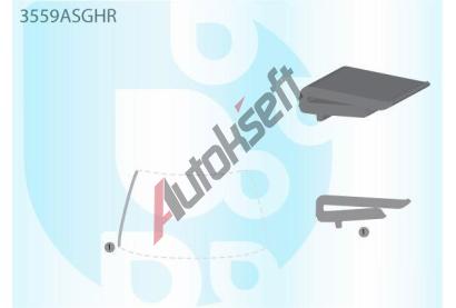 PILKINGTON P bauset (lita) elnho okna AS 3559ASGHR, 3559ASGHR