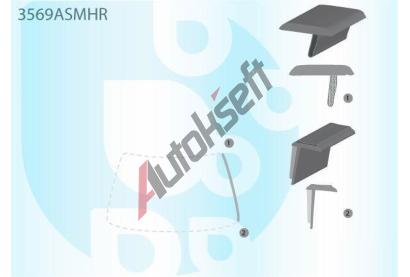 PILKINGTON P vnj bauset (lita) elnho okna AS 3569ASMHR, 3569ASMHR
