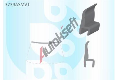 PILKINGTON Vrchn bauset (lita) elnho okna AS 3739ASMVT, 3739ASMVT