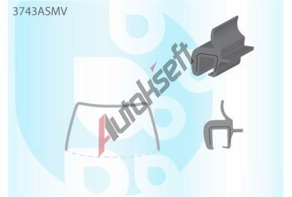 PILKINGTON Bauset (lita) elnho okna AS 3743ASMV, 3743ASMV