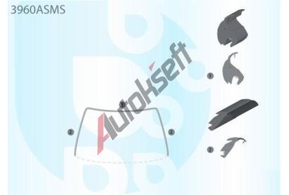 PILKINGTON Bauset (lita) elnho okna AS 3960ASMS, 3960ASMS