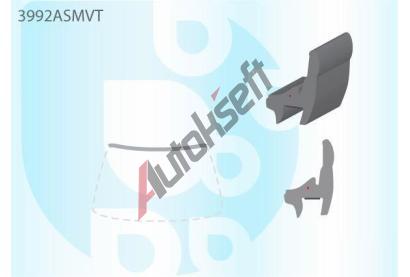 PILKINGTON Vrchní bauset (lišta) čelního okna AS 3992ASMVT, 3992ASMVT PILKINGTON Vrchní bauset (lišta) čelního okna AS 3992ASMVT, 3992ASMVT