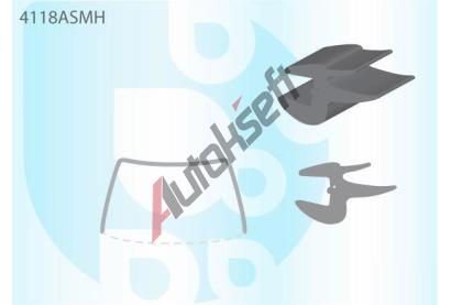 PILKINGTON Bauset (lita) elnho okna AS 4118ASMH, 4118ASMH