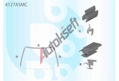 PILKINGTON Bauset (lišta) čelního okna AS 4127ASMC, 4127ASMC PILKINGTON Bauset (lišta) čelního okna AS 4127ASMC, 4127ASMC