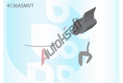 PILKINGTON Vrchn� bauset (li�ta) �eln�ho okna AS 4136ASMVT, 4136ASMVT