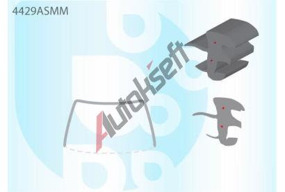 PILKINGTON Bauset (lita) elnho okna AS 4429ASMM, 4429ASMM