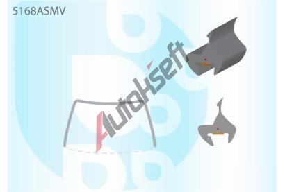 PILKINGTON Bauset (lita) elnho okna AS 5168ASMV, 5168ASMV