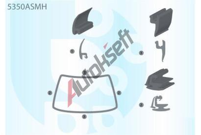 PILKINGTON Bauset (lita) elnho okna AS 5350ASMH, 5350ASMH
