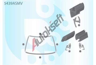 PILKINGTON Bauset (lita) - elnho okna AS 5439ASMV, 5439ASMV