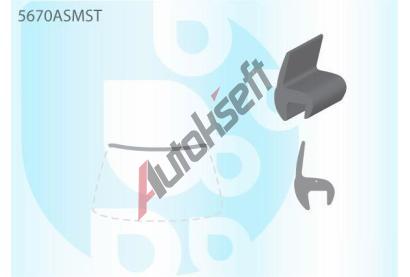 PILKINGTON Vrchn bauset (lita) elnho oknaa [03-] AS 5670ASMST, 5670ASMST