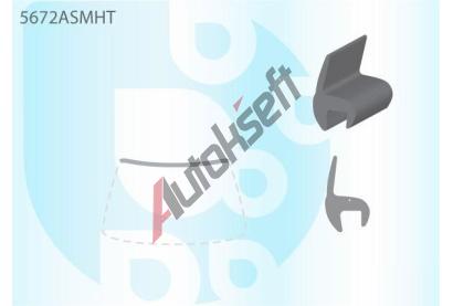 PILKINGTON Bauset �eln�ho okna - horn� li�ta [5dv.] AS 5672ASMHT, 5672ASMHT