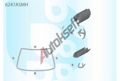 PILKINGTON Bauset elnho okna - sada AS 6247ASMH, 6247ASMH