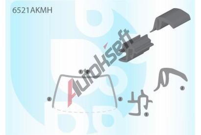 PILKINGTON Bauset (lita) elnho okna AS 6521AKMH, 6521AKMH