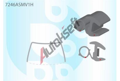 PILKINGTON Bauset elnho skla [01-] AS 7246ASMV1H, 7246ASMV1H