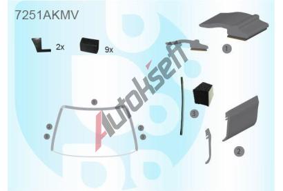 PILKINGTON Bauset (lita) elnho okna AS 7251AKMV, 7251AKMV
