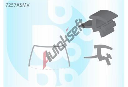 PILKINGTON Bauset (lita) elnho okna AS 7257ASMV, 7257ASMV
