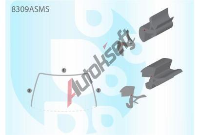 PILKINGTON Bauset (li�ta) - �eln�ho okna AS 8309ASMS, 8309ASMS