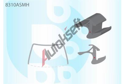 PILKINGTON Bauset (lita) elnho okna AS 8310ASMH, 8310ASMH