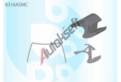 PILKINGTON Bauset (lita) elnho okna AS 8316ASMC, 8316ASMC