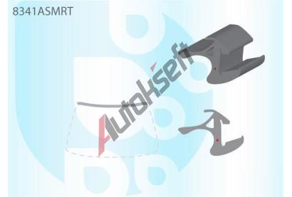 PILKINGTON Vrchní bauset (lišta) čelního okna AS 8341ASMRT, 8341ASMRT  PILKINGTON Vrchní bauset (lišta) čelního okna AS 8341ASMRT, 8341ASMRT