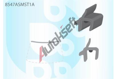 PILKINGTON Vrchn bauset (lita) elnho okna AS 8547ASMST1A, 8547ASMST1A