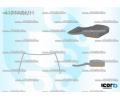 Tsnn pednho skla PILKINGTON ‐ AS 4151ASMH