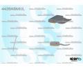 Tsnn pednho skla PILKINGTON ‐ AS 4435ASMML