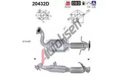 AS Katalyzátor ASA 20432D, 20432D AS Katalyzátor ASA 20432D, 20432D