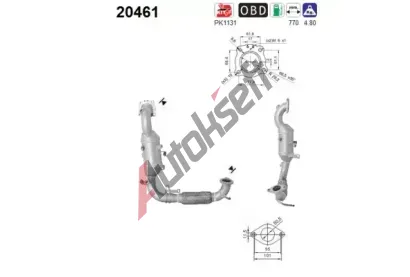 AS Katalyzátor ASA 20461, 20461 AS Katalyzátor ASA 20461, 20461