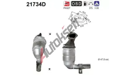 AS Katalyzátor ASA 21734D, 21734D  AS Katalyzátor ASA 21734D, 21734D