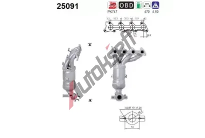 AS Katalyzátor ASA 25091, 25091 AS Katalyzátor ASA 25091, 25091