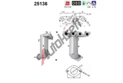 AS Katalyzátor ASA 25136, 25136  AS Katalyzátor ASA 25136, 25136