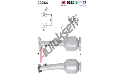 AS Katalyzátor ASA 26064, 26064 AS Katalyzátor ASA 26064, 26064