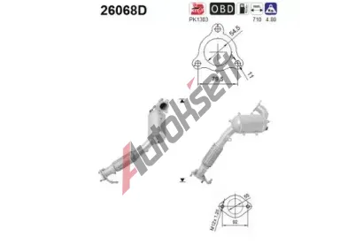 AS Katalyzátor ASA 26068D, 26068D AS Katalyzátor ASA 26068D, 26068D