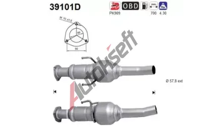 AS Katalyztor ASA 39101D, 39101D